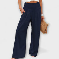Thearya - Casual Wide Pants - Blue