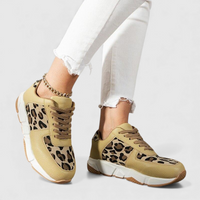 Pravira | Elegant Shoes for Pain-Free Walking - Leopard Khaki