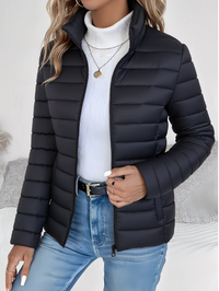 Solis | Lightweight Quilted Spring Jacket - Black