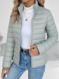 Solis | Lightweight Quilted Spring Jacket - Green
