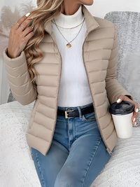 Solis | Lightweight Quilted Spring Jacket - Beige