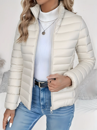 Solis | Lightweight Quilted Spring Jacket - Cream