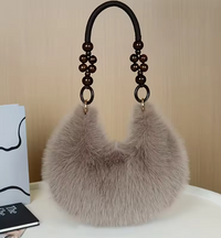 Maine | Womens Faux Handbag - Brown
