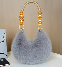 Maine | Womens Faux Handbag - Grey