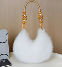Maine | Womens Faux Handbag - White