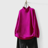 Suzi | Sophisticated Sweater - Rose Red