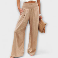 Thearya - Casual Wide Pants - Khaki