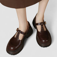Sophyann | Orthopedic Mary Jane Shoes - Brown