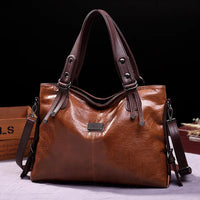 Aralyn | Women Refined Soft Leather Tote Bag - Brown