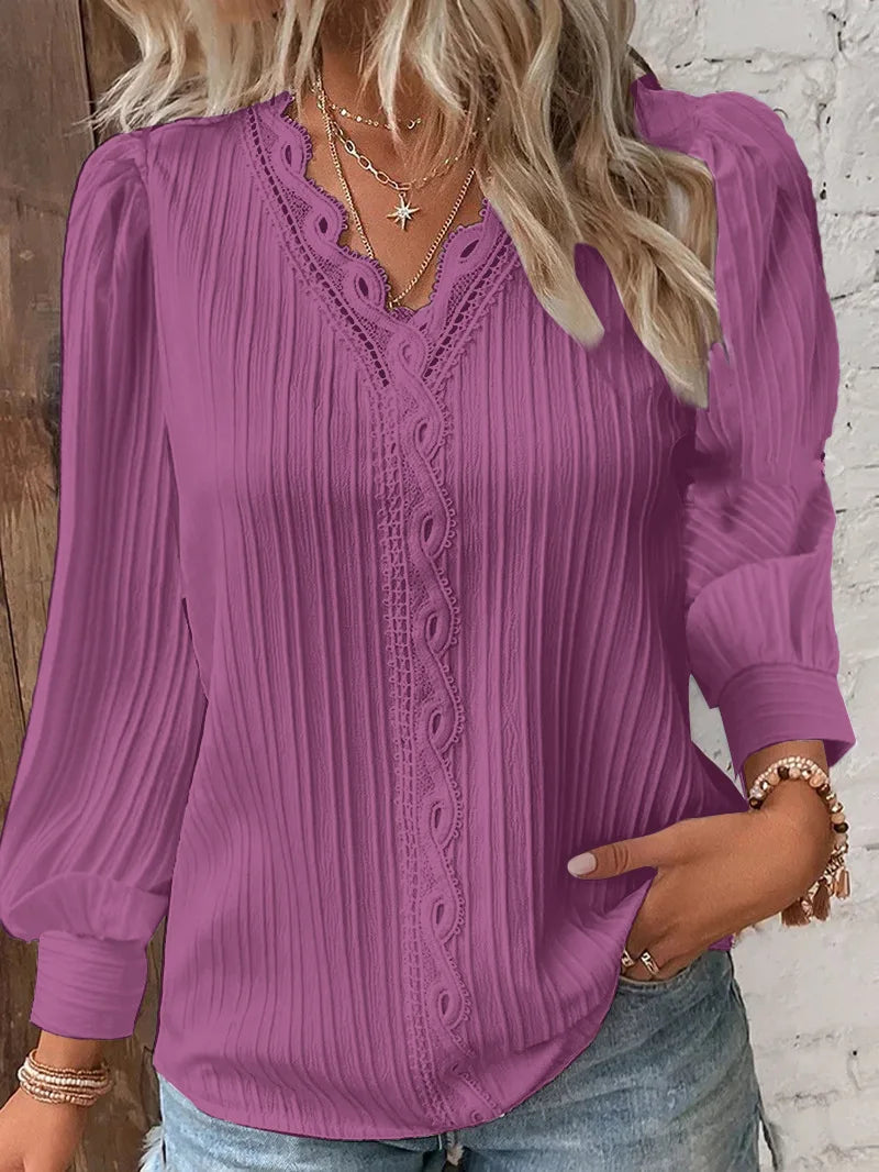 AMÉLIE™ | Elegant V-Neck TOP (Restocked)