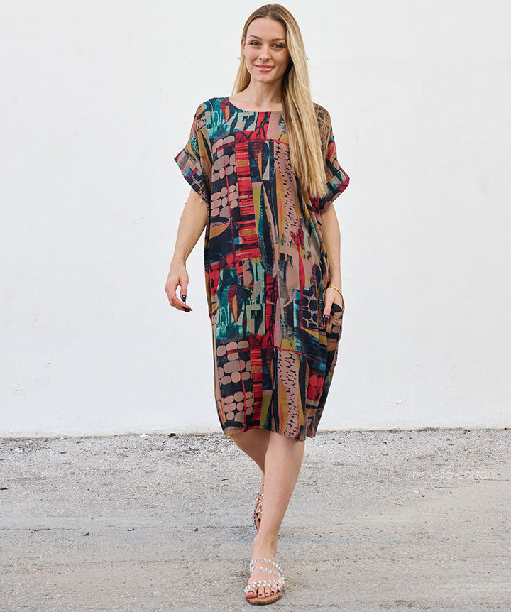Casual, Short Pocket Dress – Velora