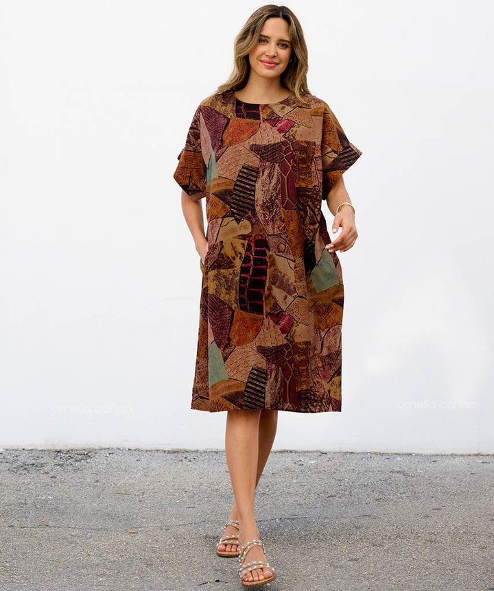 Casual, Short Pocket Dress – Velora