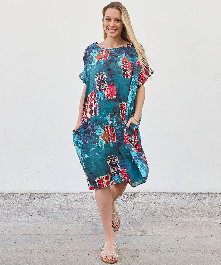Casual, Short Pocket Dress – Velora