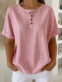 Lucia™ | Artistic Cut Blouse - Red