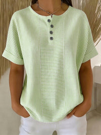 Lucia™ | Artistic Cut Blouse - Green