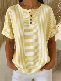 Lucia™ | Artistic Cut Blouse - Yellow