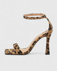 Classy Comfort Real Leather Heels - Leopard