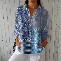Olivia | Ocean Patchwork Blouse - Multicolor