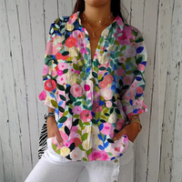 Laura | Bloom Canvas Blouse - Multicolor
