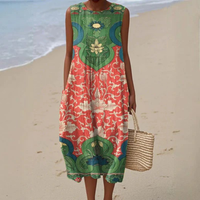 Vera | Bohemian Midi Dress - Multicolor