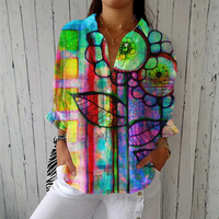 Kimberly | Artistic Bloom Blouse - Multicolor