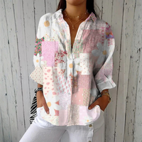 Ava | Patchwork Daisy Blouse - Multicolor