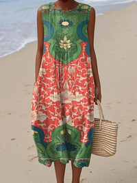 Vera™ | Bohemian Midi Dress - Multicolor