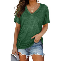 EILY™ - Classic V-Neck Loose Fit Shirt - Green