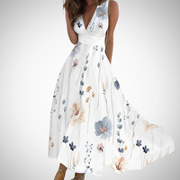 Mirianne™ | Timeless Floral Women Maxi Dress - Floral White
