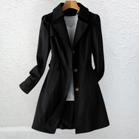 Olivia | Elegant Vintage Summer Coat - Black
