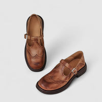 Louisa™ | Classic Mary Jane Shoes - Brown
