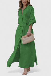 Monique | Women Elegant Maxi Dress - Green