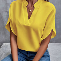 PENELUX™ | Women Luxe Flared Top - Yellow