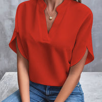 DELANEY™ - Elegant Modern Blouse - Red