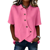 PARLA | Relaxed Button Shirt Blouse - Pink