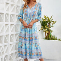 Marino | Seaside Boho Dress - Blue (Almost sold out)