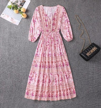 Marino | Seaside Boho Dress - Pink (Almost sold out)