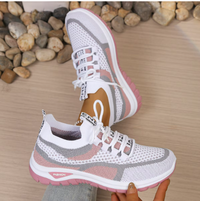 Nerina™ | Lightweight Comfort Sneakers - White-Pink