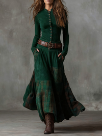 Orlix | Sophisticated Maxi Dress - Green