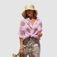 Susan | Elegant Everyday Blouse - Coral Pink