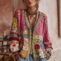 ELEANOR | ELEGANT CARDIGAN - Rose