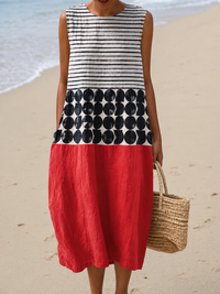 Jane™ Color-Blocked Midi Dress - Multicolor