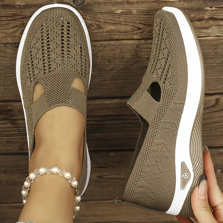 Dorothy | Breathable Knit Slip-On Sneakers