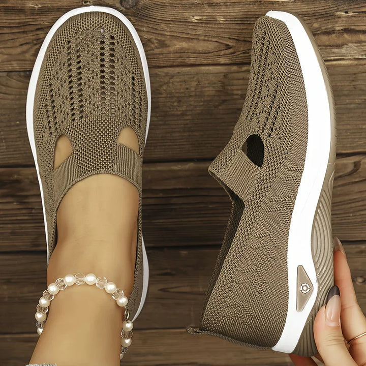 Dorothy | Breathable Knit Slip-On Sneakers