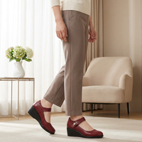 Lydia | Elegant Comfort Shoes with Supportive Mid-Heel - Red