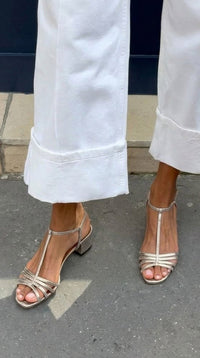 Marisa - Golden Everyday Elegance Sandals - Silver