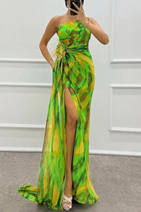 Mia™ | Vibrant Draped Dress - Green