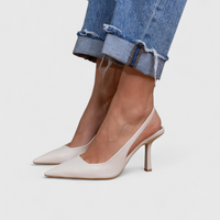 Bella | Orthopedic Heels - White Leather