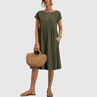 Mirabel™ | Elegant Spring Dress - Green
