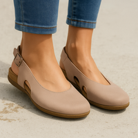 Supportive Cushioned Sandal - Beige